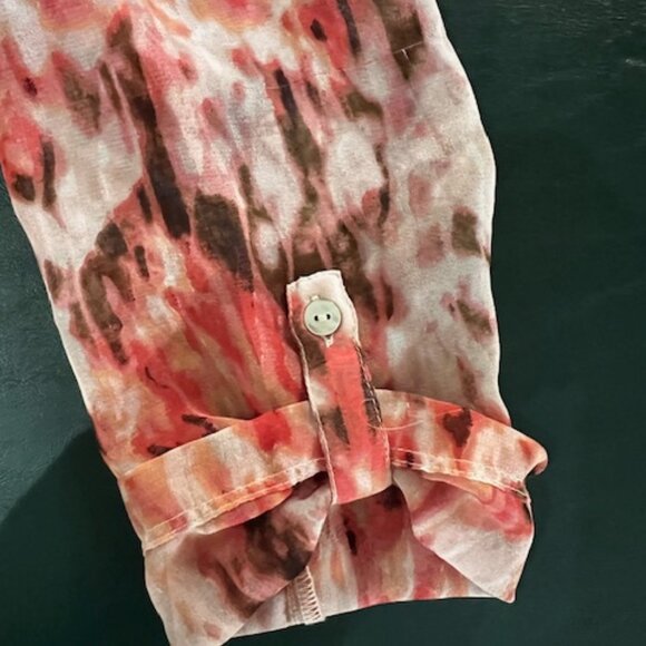 Closet Clearance Open front Vibrant Flowy Blouse/Cardigan - Picture 5 of 8